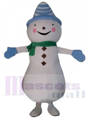 Bonhomme de neige costume de mascotte