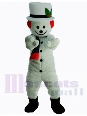 Bonhomme de neige costume de mascotte