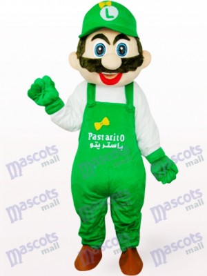 Vert Luigi Pologne Capitaine Mario Anime Costume Mascotte Adulte