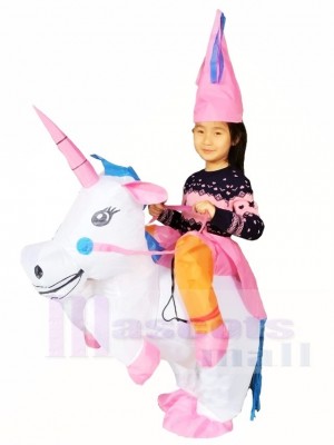 Porter Moi Balade sur Licorne Gonflable Halloween Noël Les costumes pour Des gamins