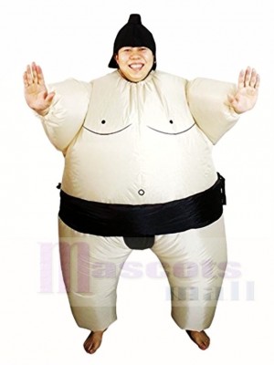 Noir Japonais Graisse Homme Sumo Gonflable Halloween Noël Les costumes pour Adultes