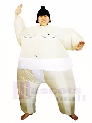 blanc Japonais Graisse Homme Sumo Gonflable Halloween Noël Les costumes pour Adultes