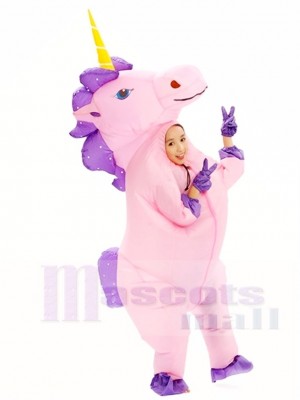 Rose Licorne Gonflable Halloween Noël Les costumes pour Des gamins