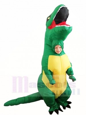 vert T REX Dinosaure Gonflable Halloween Noël Les costumes pour Des gamins