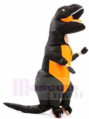 Noir T-REX Dinosaure Gonflable Halloween Noël Les costumes pour Des gamins