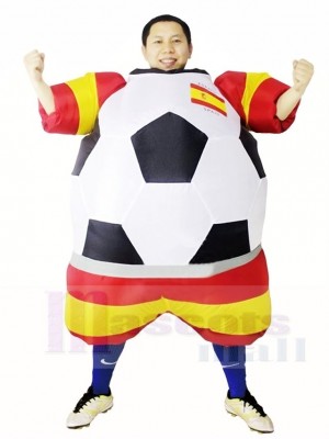 Monde Coupe Espagne Football Football Joueur Gonflable Halloween Noël Les costumes pour Adultes