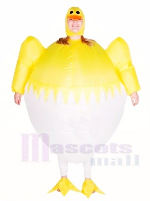 Jaune poulet Oeuf Gonflable Halloween Noël Les costumes pour Adultes
