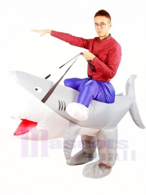 Balade sur Requin Gonflable Halloween Noël Les costumes pour Adultes