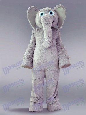 Costume de mascotte d'éléphant gris Animal