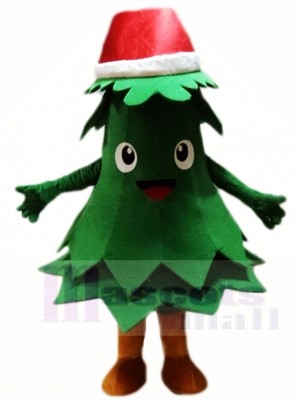 Rouge Chapeau Noël Arbre Mascotte Les Costumes Noël