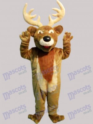 Costume de mascotte de cerf de Noël