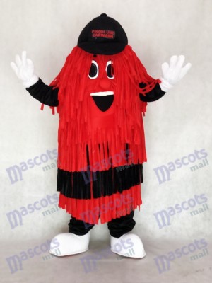 Promotion de costume de mascotte de ligne de lavage de voiture noire et rouge