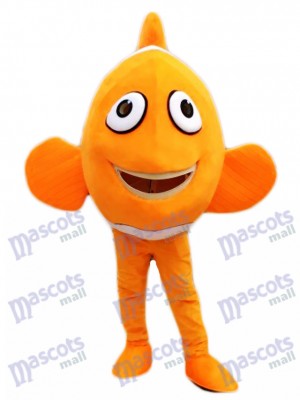 Finding Nemo Orange Ocellaris Clownfish Mascot Costume Cartoon Character Halloween