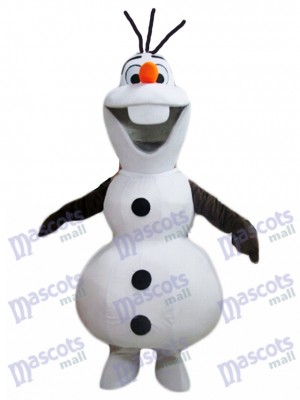 Congelé Olaf Bonhomme de neige Mascotte Costume Dessin animé Personnage Halloween Noël