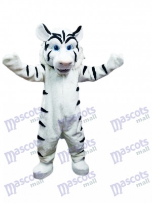 Costume de mascotte tigre blanc Animal