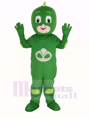Vert PJ Masks Garçon Gekko Mascotte Costume Dessin animé