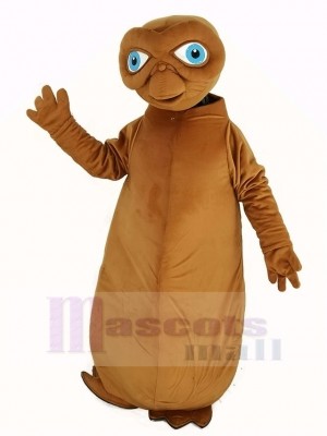 E.T. Extraterrestre Mascotte Costume marron Couleur