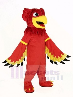 rouge Aigle Griffon Mascotte Costume