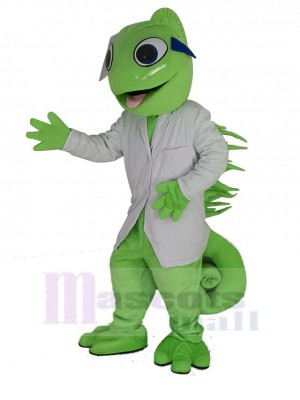 Caméléon Lézard Iguane Vert Reptile Mascotte Costume