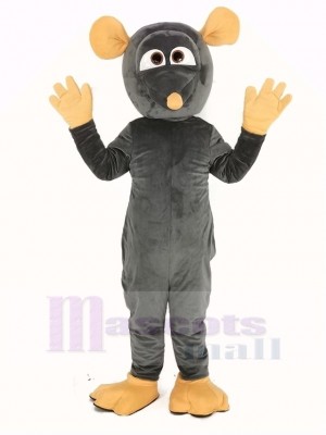 Gris Rat avec Gros Yeux Mascotte Costume Animal