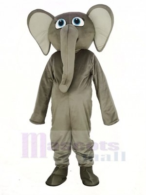 Gris l'éléphant Mascotte Costume Dessin animé