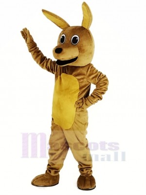 marron Kangourou Mascotte Costume Adulte