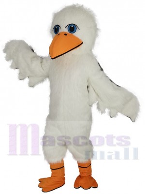 Oiseau mouette costume de mascotte
