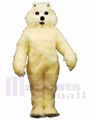 Chien blanc Costume de mascotte