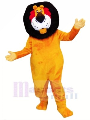 Drôle Orange Lion Mascotte Les costumes Adulte