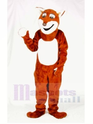 Heureux Renard Mascotte Les costumes Adulte