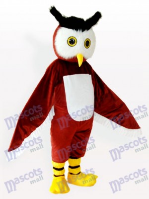 Costume de mascotte adulte brun hibou animal