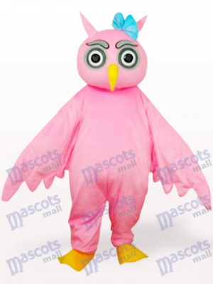 Costume de mascotte adulte rose hibou animal