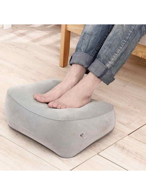 PVC Gonflable Portable Voyage Bureau Repose pieds Oreiller Relaxant