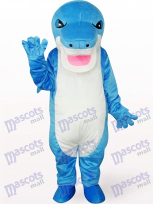 Costume de mascotte animal bleu requin
