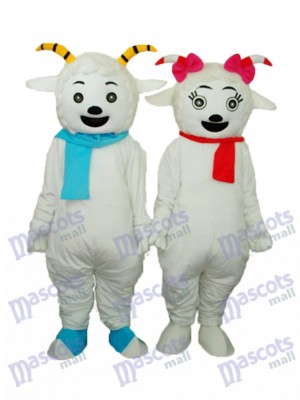 Agréable Chèvre & Beauté Mascotte de Mouton Adulte Costume Animal