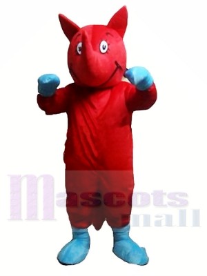 Rhinocéros rouge Costumes De Mascotte