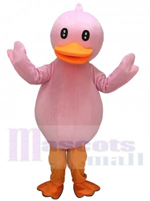 Costume mascotte mignonne canard rose Costume mascotte mignonne canard