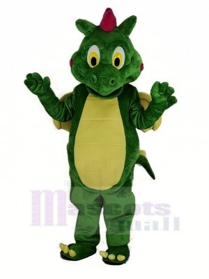 vert Mouche Dragon Mascotte Costume Adulte