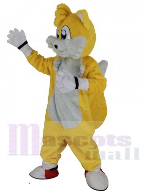 Miles Prower Tails Renard costume de mascotte