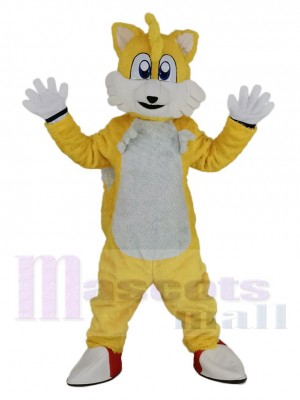 Miles Prower Tails Renard Sonic the Hedgehog Mascotte Costume