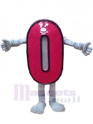 Chiffre arabe costume de mascotte