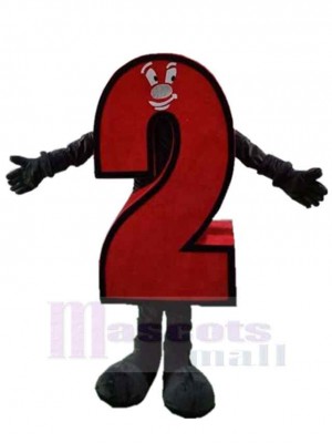 Chiffre arabe costume de mascotte