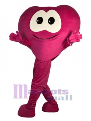 Coeur costume de mascotte