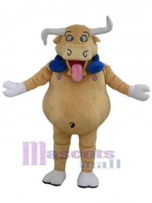 Taureau costume de mascotte