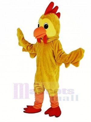 Jaune Coq Mascotte Costume