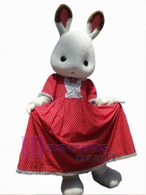 Lapin de Pâques costume de mascotte