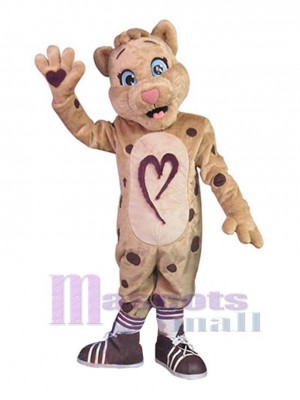 Léopard costume de mascotte