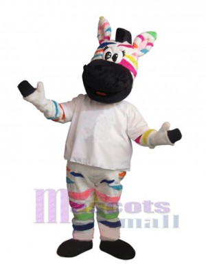 zèbre costume de mascotte