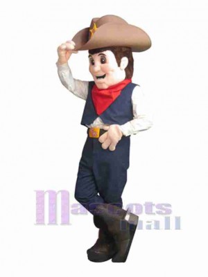 Cowboy costume de mascotte