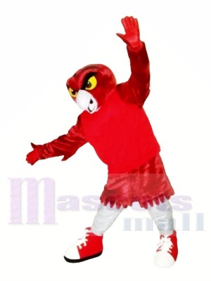 Fort rouge Hibou Mascotte Les costumes Animal